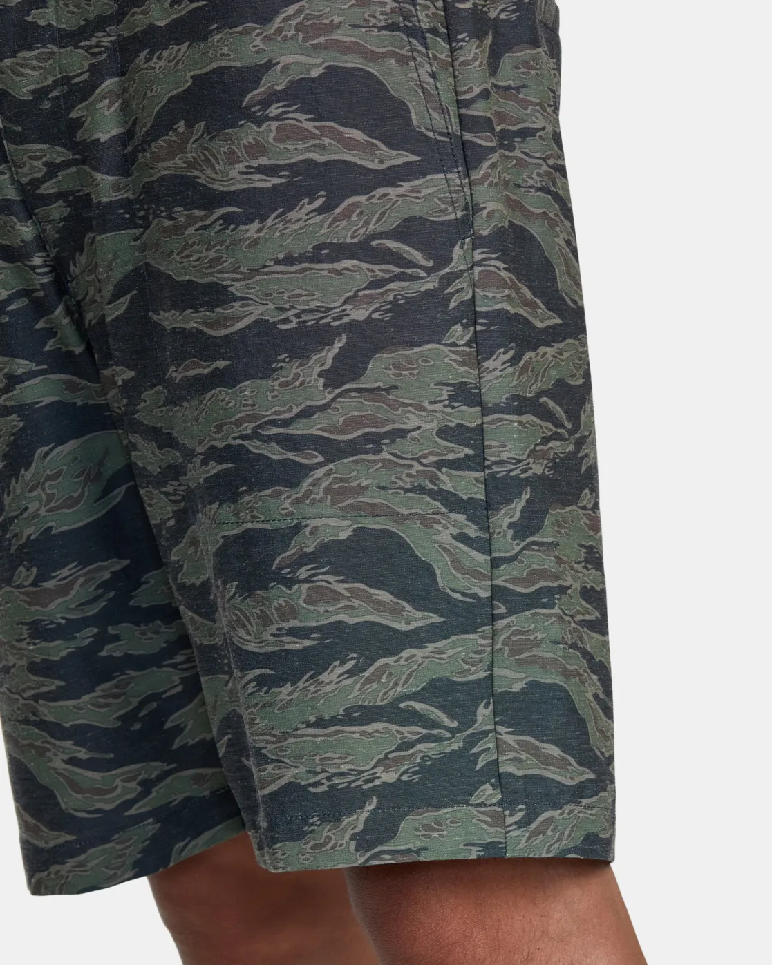 RVCA ALL TIME HEMP HYBRID 19" SHORTS Tiger Camo Clearance