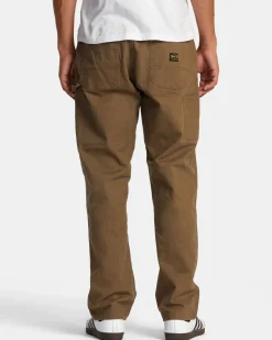 RVCA AMERICANA CARPENTER PANTS Wood Discount