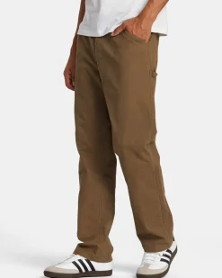 RVCA AMERICANA CARPENTER PANTS Wood Discount