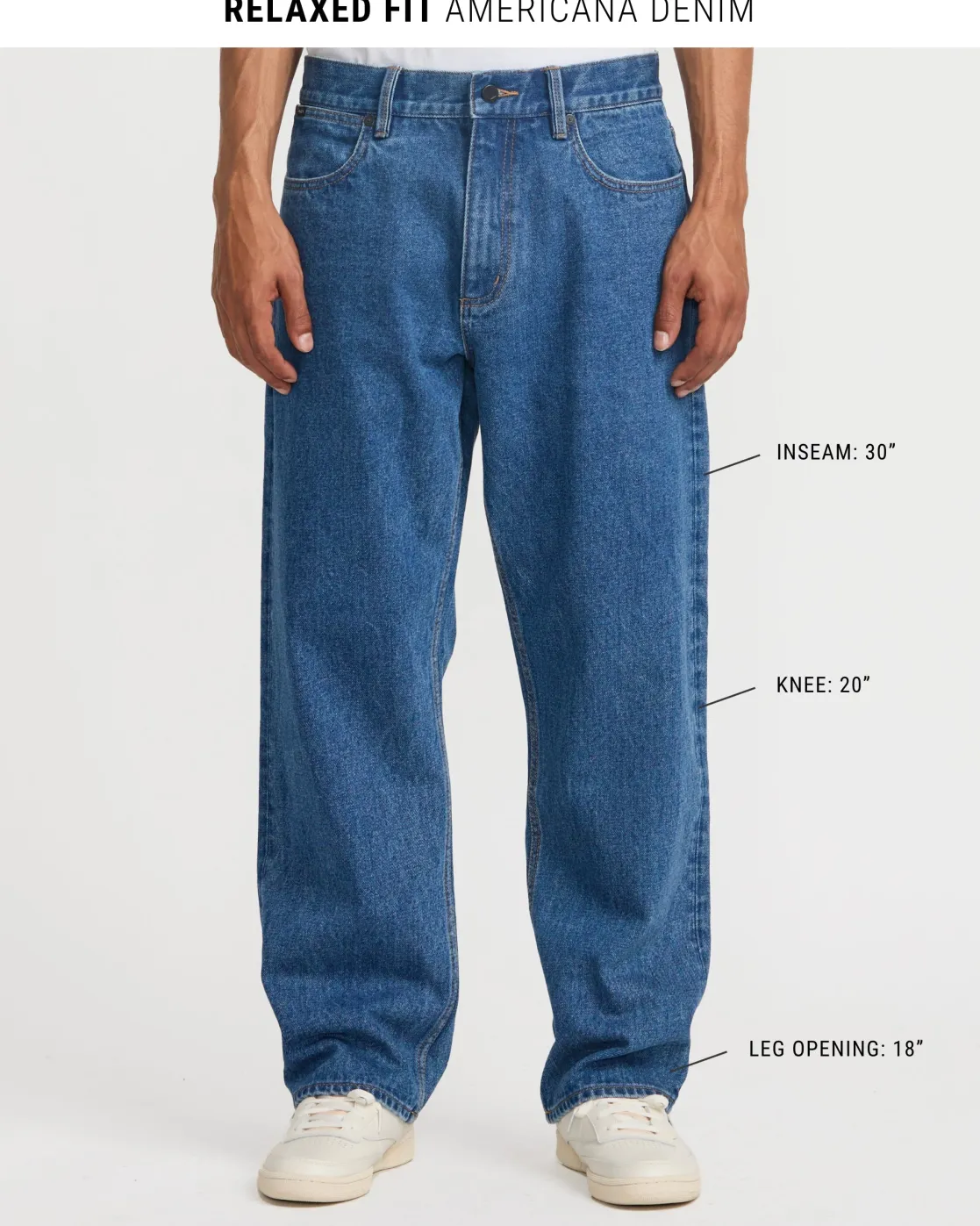 RVCA AMERICANA DAYSHIFT JEANS Blue Collar Discount