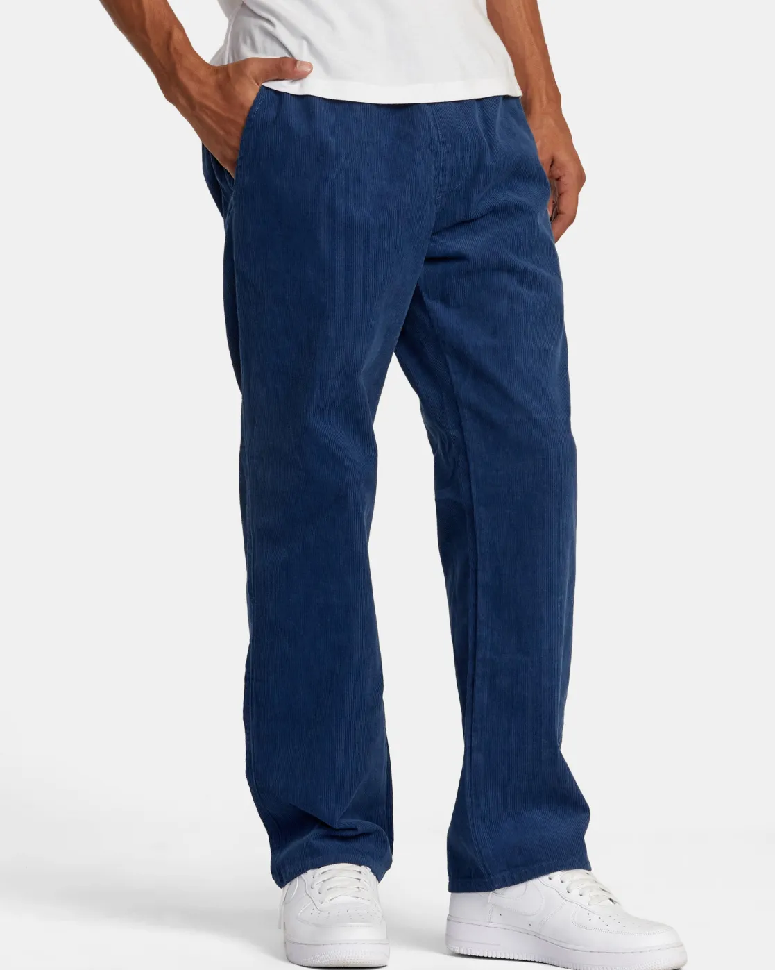RVCA AMERICANA ELASTIC WAIST CORD PANTS Dark Denim Hot