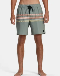 RVCA ATLAS ELASTIC WAIST 17" BOARDSHORTS Aloe Clearance