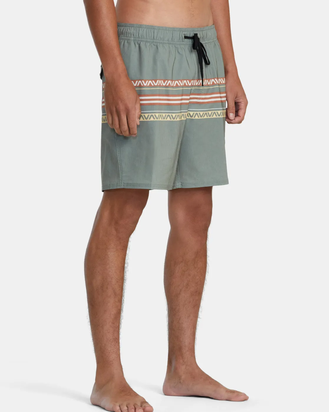 RVCA ATLAS ELASTIC WAIST 17" BOARDSHORTS Aloe Clearance