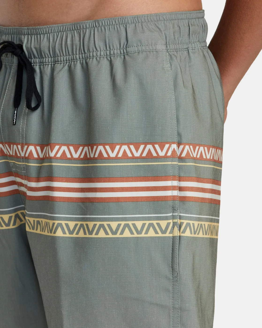 RVCA ATLAS ELASTIC WAIST 17" BOARDSHORTS Aloe Clearance