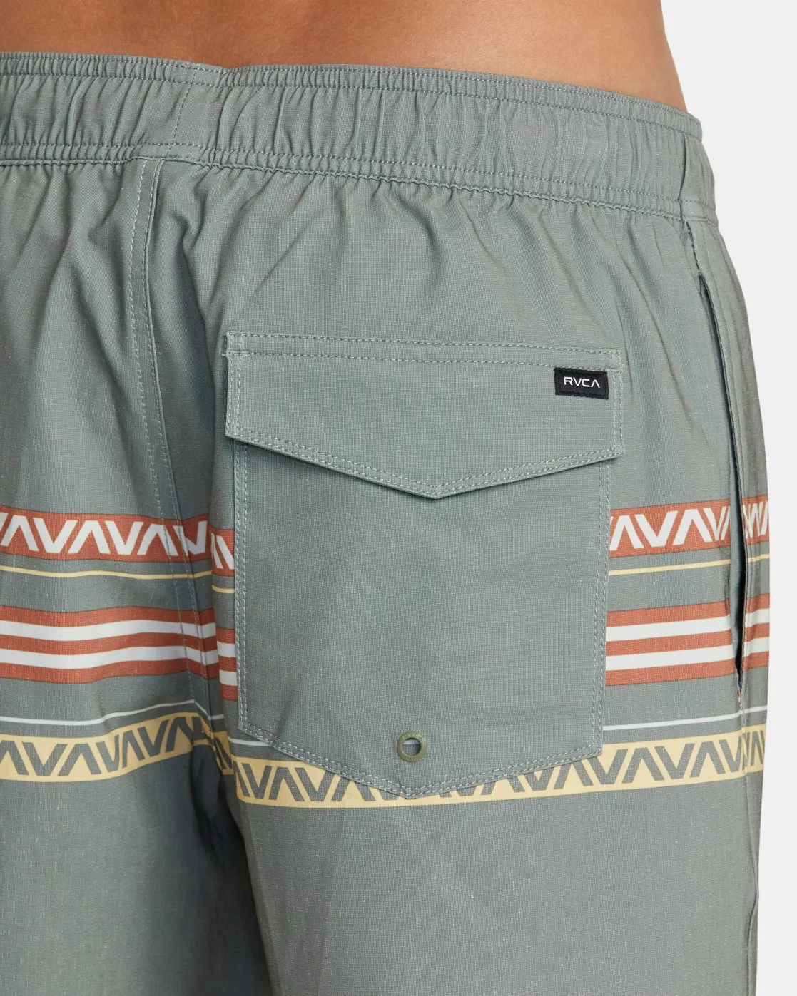 RVCA ATLAS ELASTIC WAIST 17" BOARDSHORTS Aloe Clearance