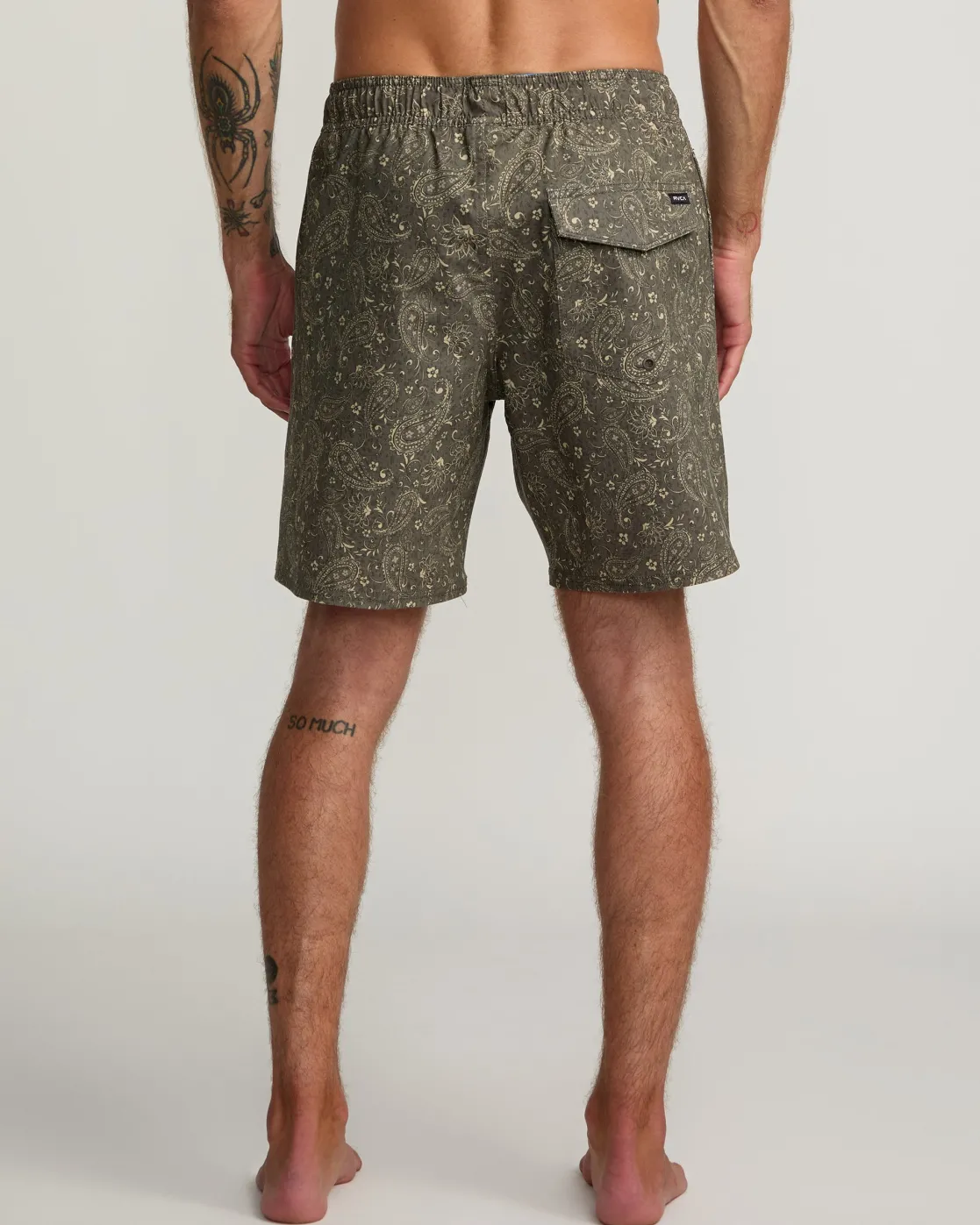RVCA ATLAS ELASTIC WAIST 17" BOARDSHORTS Chocolate Discount