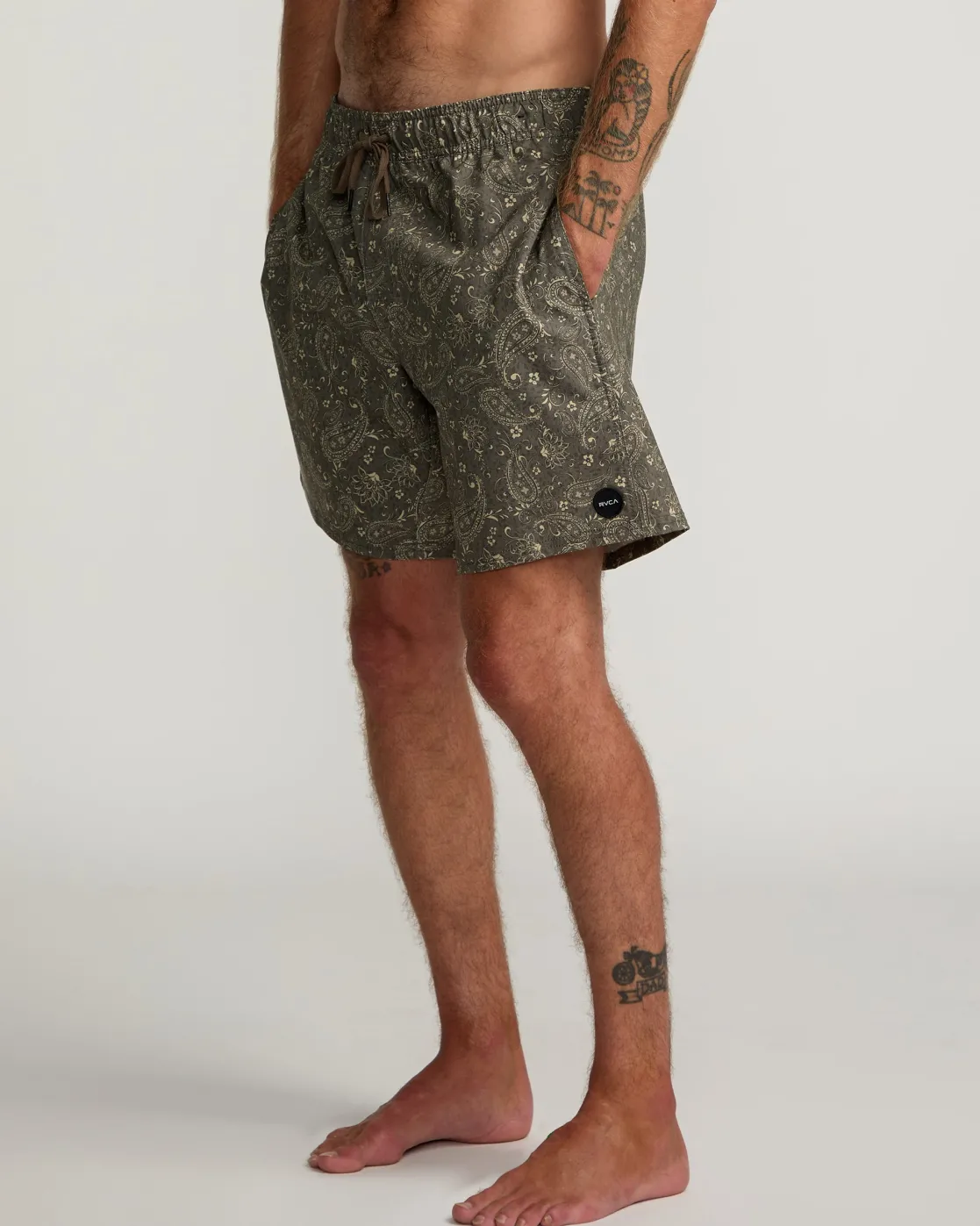RVCA ATLAS ELASTIC WAIST 17" BOARDSHORTS Chocolate Discount
