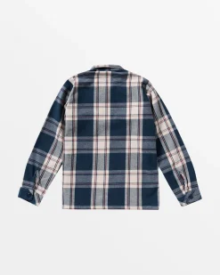 RVCA BOYS FLIGHT RISK SHACKET Moody Blue Best