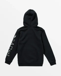 RVCA BOYS STACK HOUSE HOODIE Black Outlet