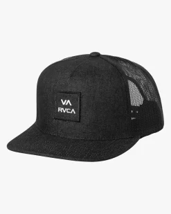 RVCA BOYS VA ALL THE WAY TRUCKER HAT Black/White Sale