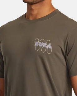 RVCA BUBBLE PRINT SHORT SLEEVE TEE Mocha Online