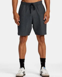 RVCA C-ABLE WAFFLE KNIT SHORTS Navy Heather Hot