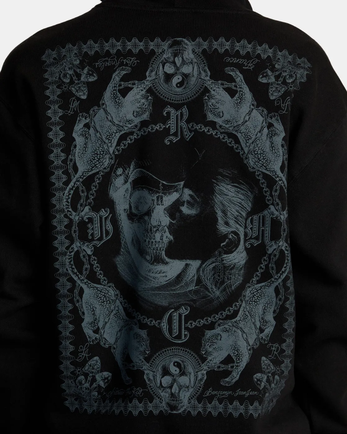 RVCA CHEFS KISS HOODIE Black Discount