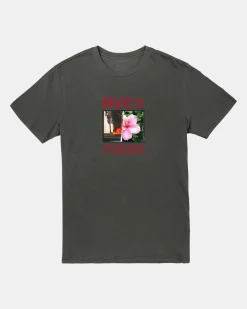RVCA CONTROL BURN TEE Pirate Black Hot