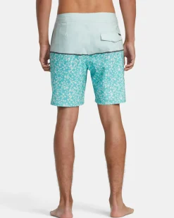 RVCA COUNTY 18" BOARDSHORTS Seal New