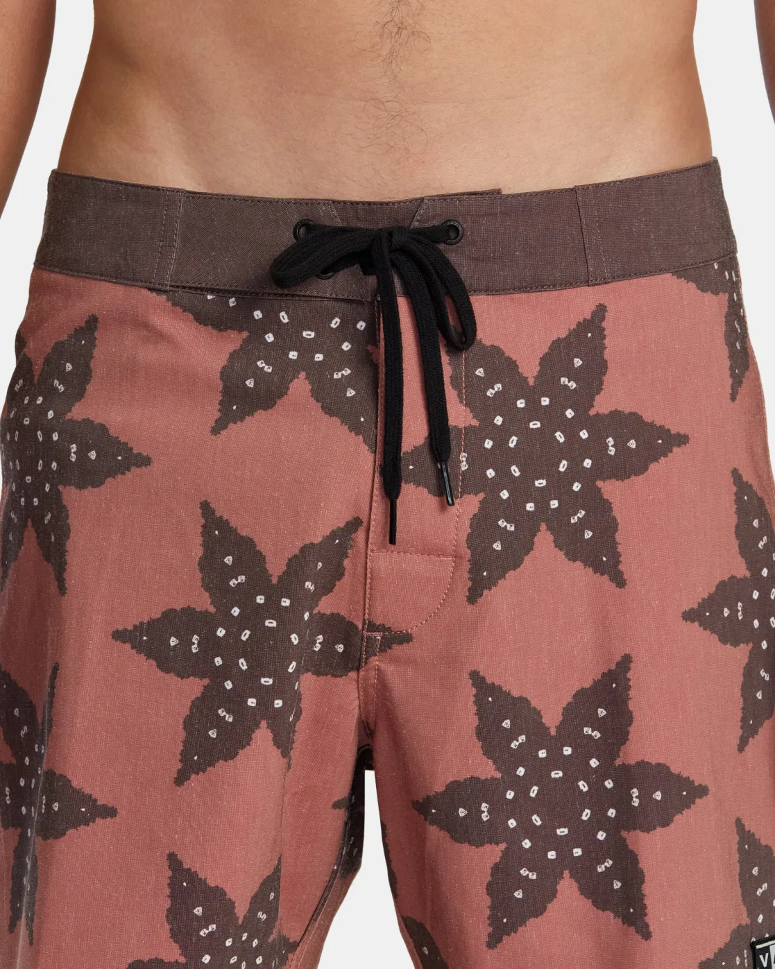 RVCA CROSS UP TRUNK 16" BOARDSHORTS Seal Brown Sale