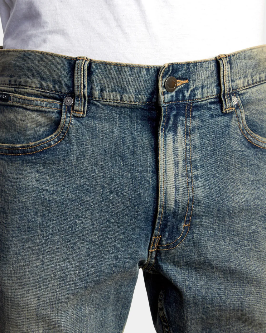 RVCA DAGGERS DENIM JEANS Dark Vintage Outlet