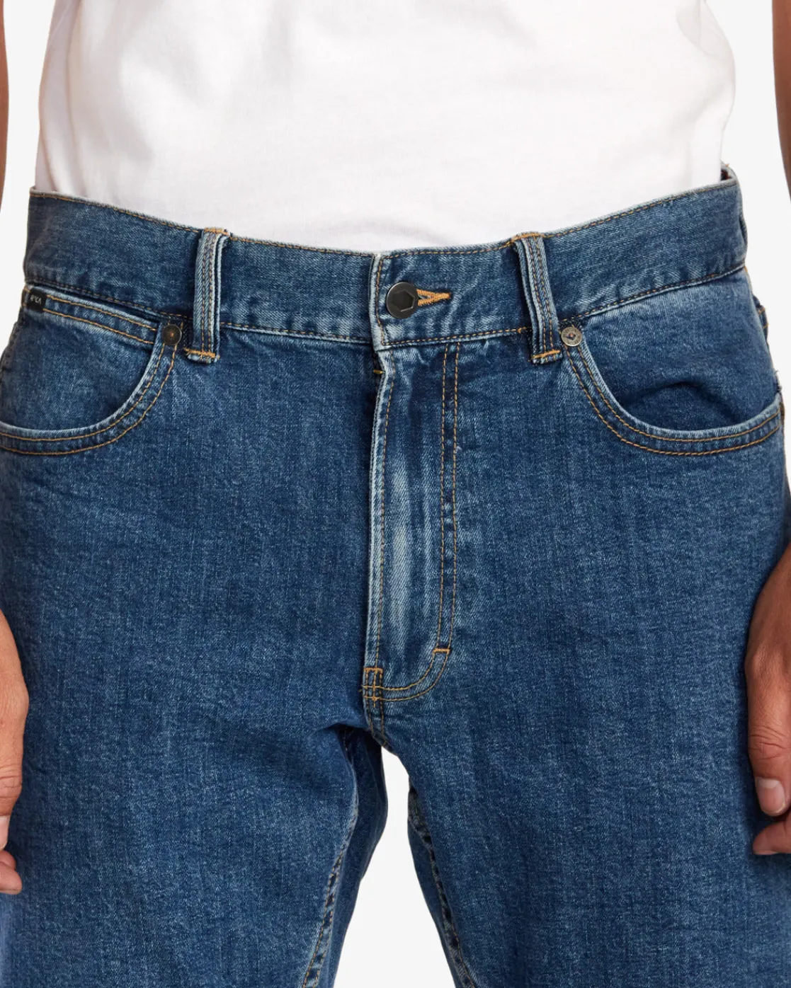 RVCA DAGGERS DENIM JEANS Dark Vintage Outlet