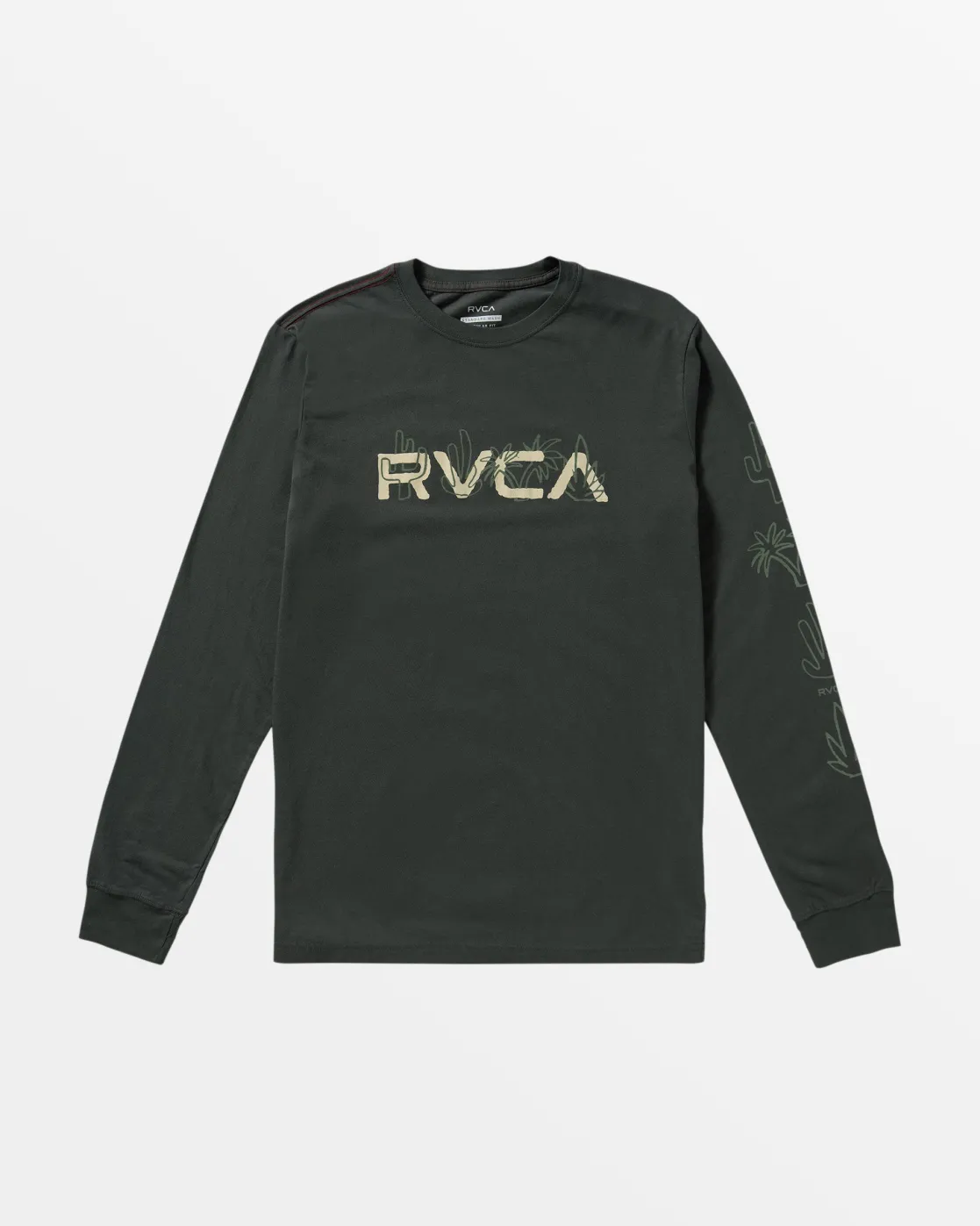 RVCA DESERTSCAPE LONG SLEEVE T-SHIRT Pirate Black Best