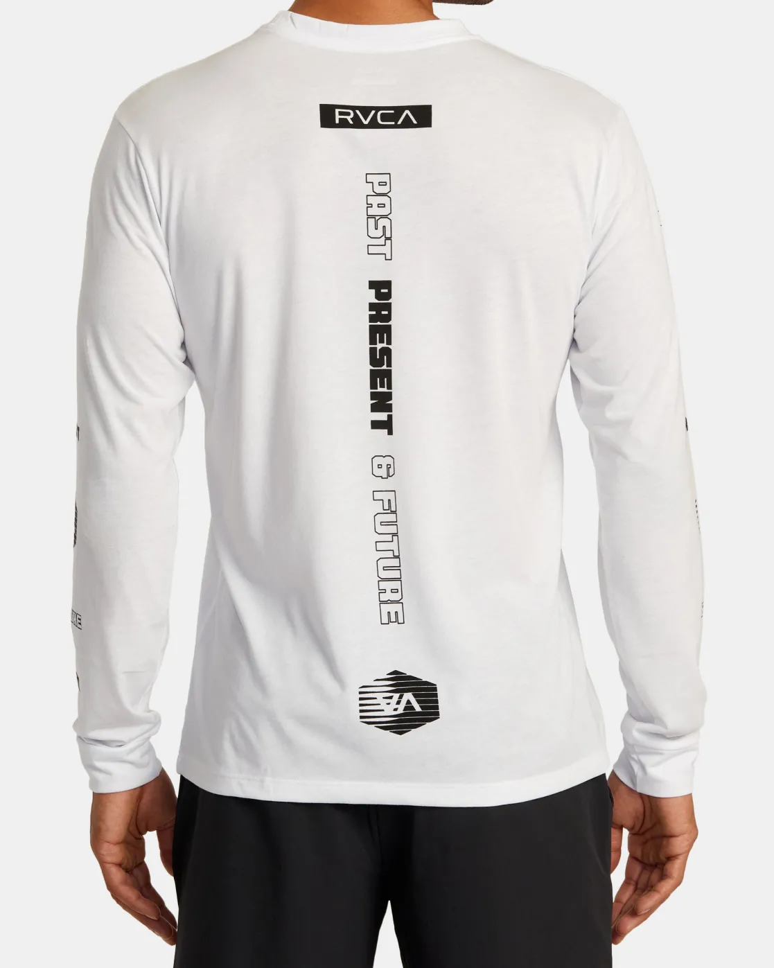 RVCA ELEMENT STREAK LONG SLEEVE TEE White Clearance