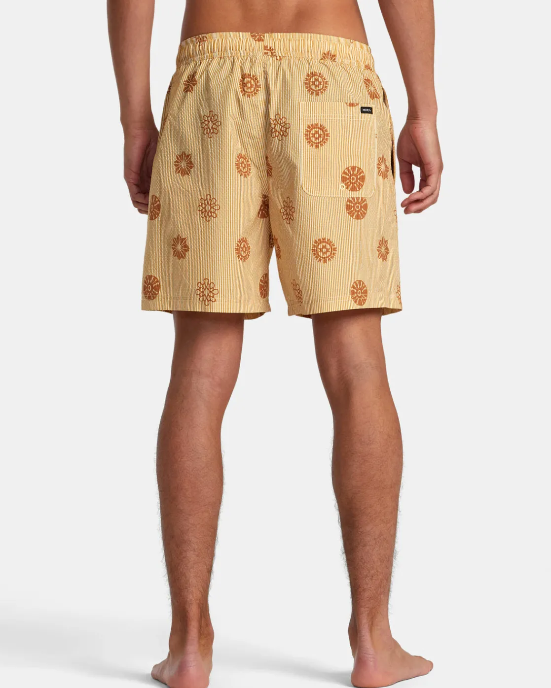 RVCA ENDLESS 17" ELASTIC WAIST SHORTS Gold Discount