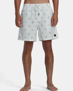 RVCA ENDLESS 17" ELASTIC WAIST SHORTS Latte