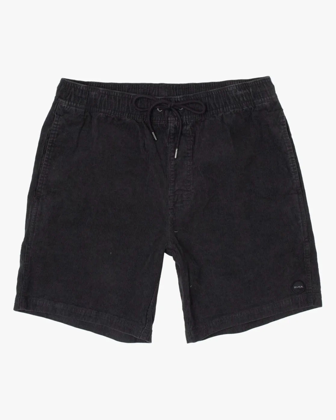 RVCA ESCAPE 17" ELASTIC WAIST CORDUROY SHORTS Black Sale