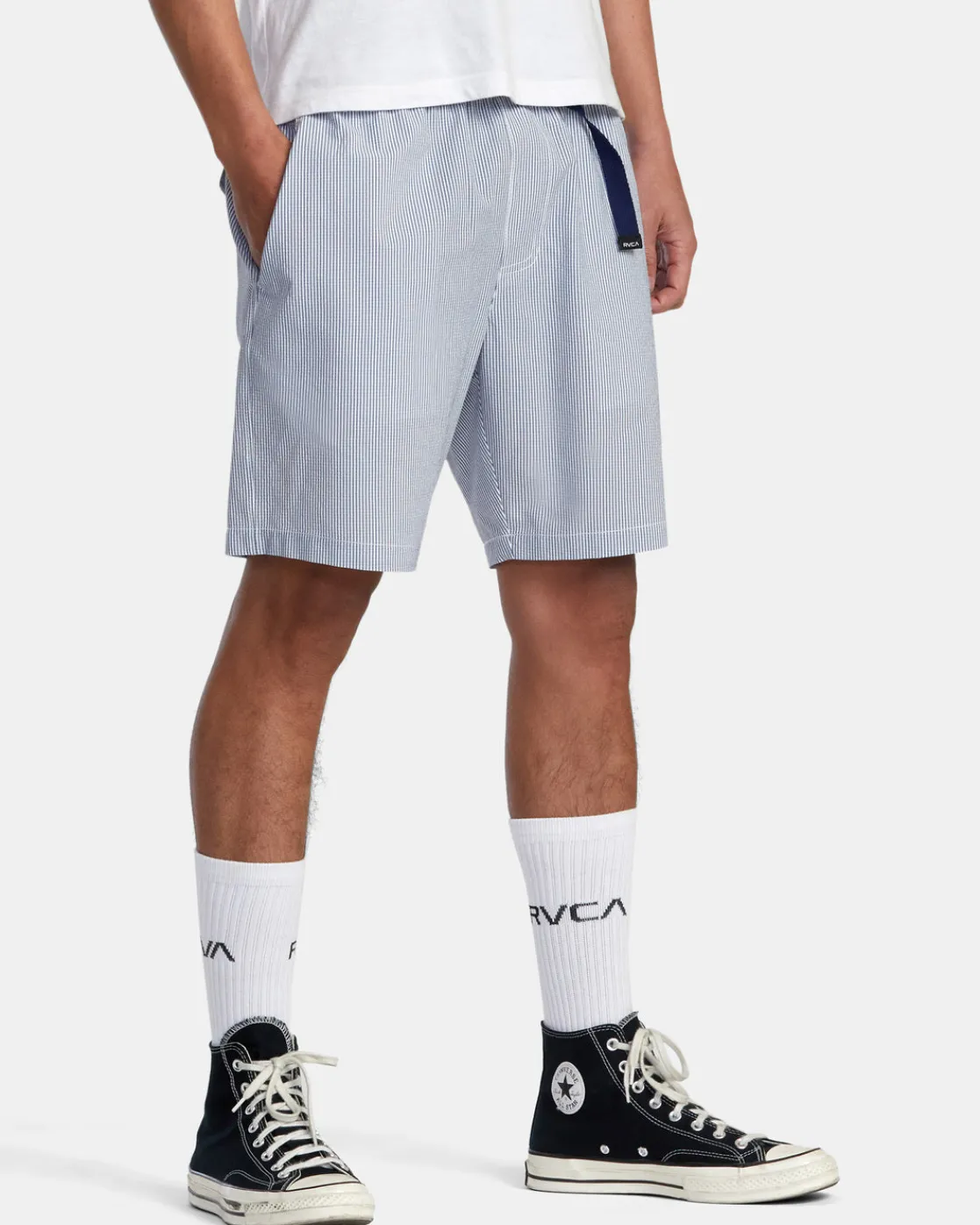 RVCA EXOTICA 18" ELASTIC WAIST SHORTS Mazarine Blue Best
