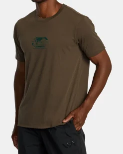 RVCA GLOBAL DIGI SPORT TECH TEE Chocolate Online
