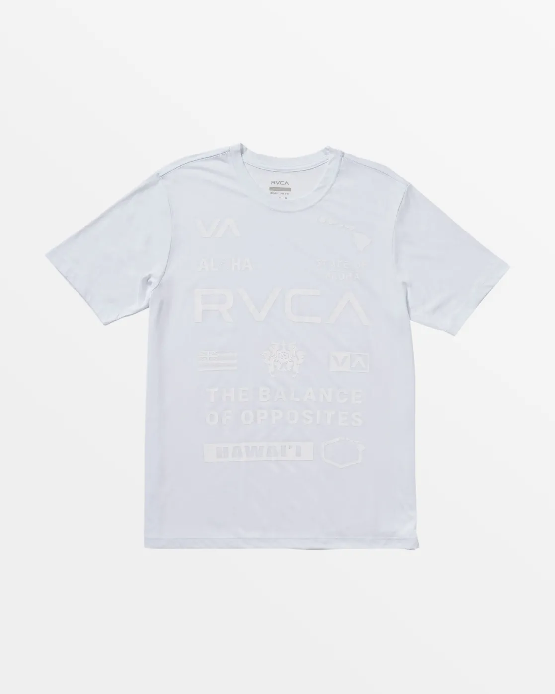 RVCA HAWAII ALL BRAND SPORT TECH TEE White Sale