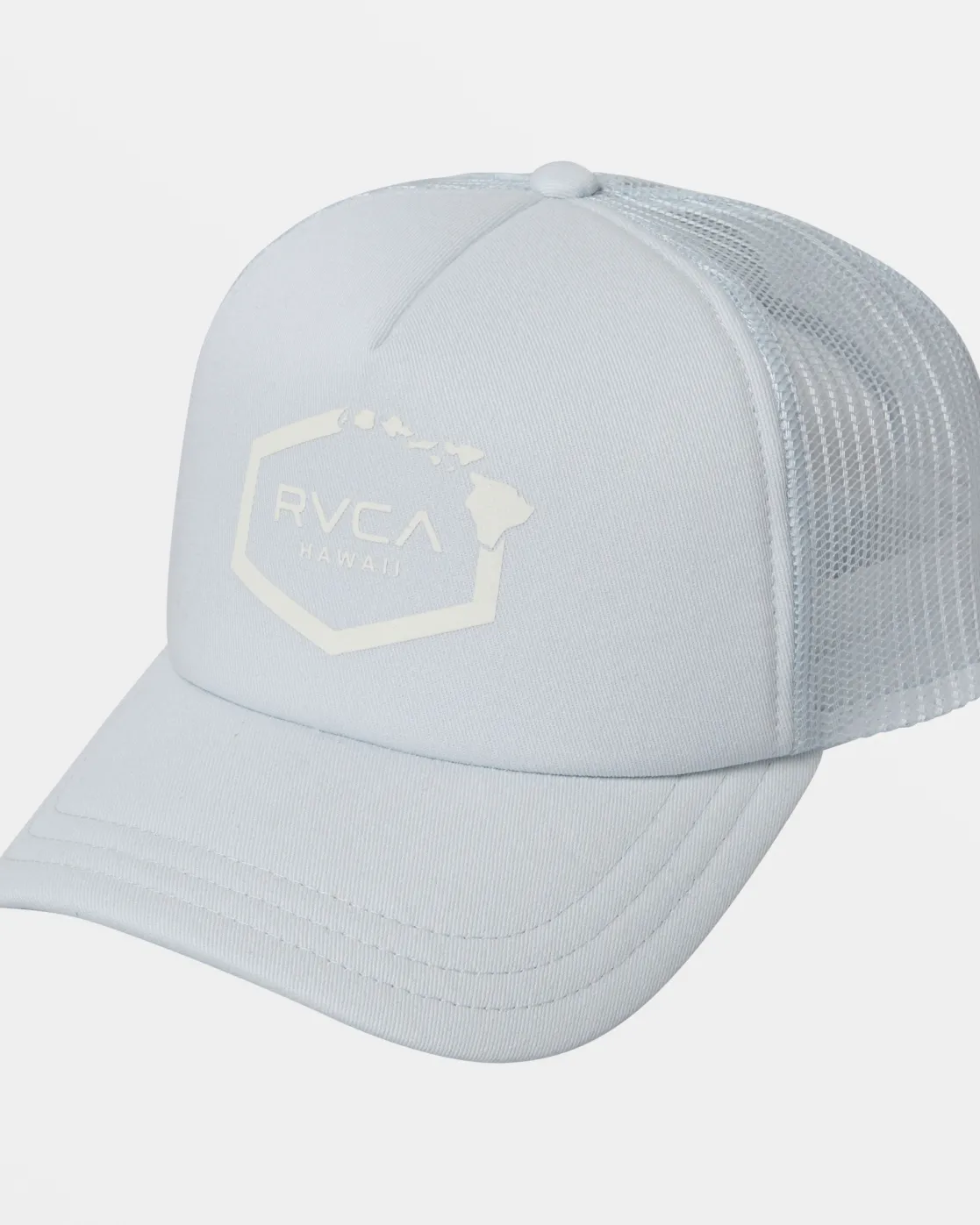RVCA HAWAII HEX FOAM TRUCKER HAT Sky High Online