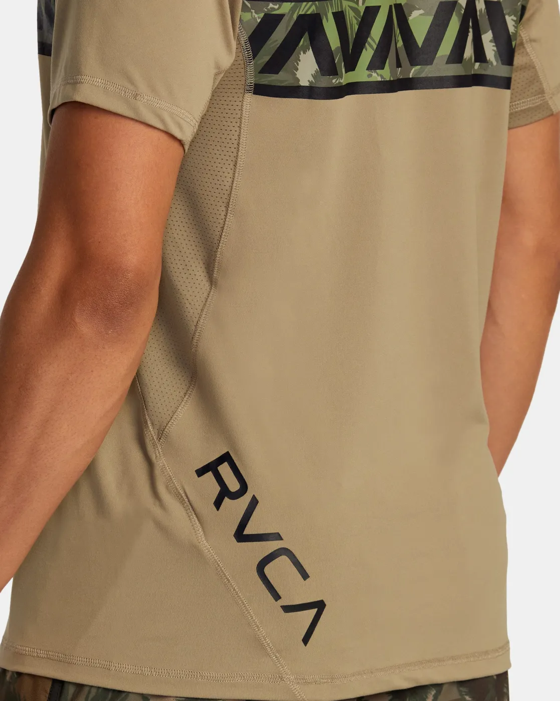 RVCA HAWAII SPORT VENT TEE Dark Khaki Sale