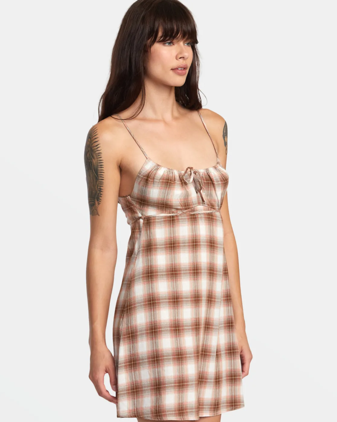 RVCA HILLSIDE MINI DRESS Workwear Brown Outlet