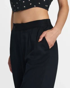 RVCA HUDSON WIDE LEG PANTS Rvca Black Sale