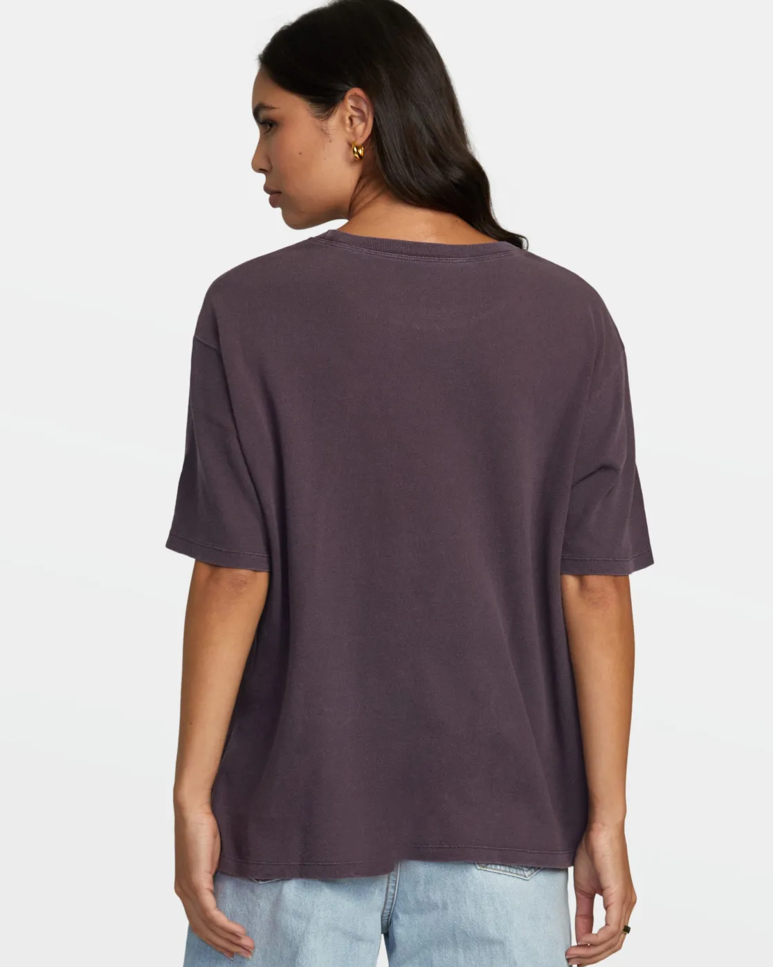 RVCA IVY LEAGUE TEE Plum Perfect Outlet