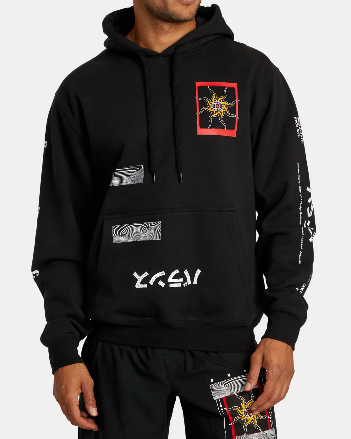 RVCA KELSEY NIZIOLEK SUN HOODIE Black Hot