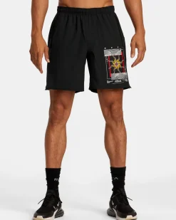 RVCA Kelsey Niziolek Yogger Stretch 17" Elastic Waist Shorts Sale