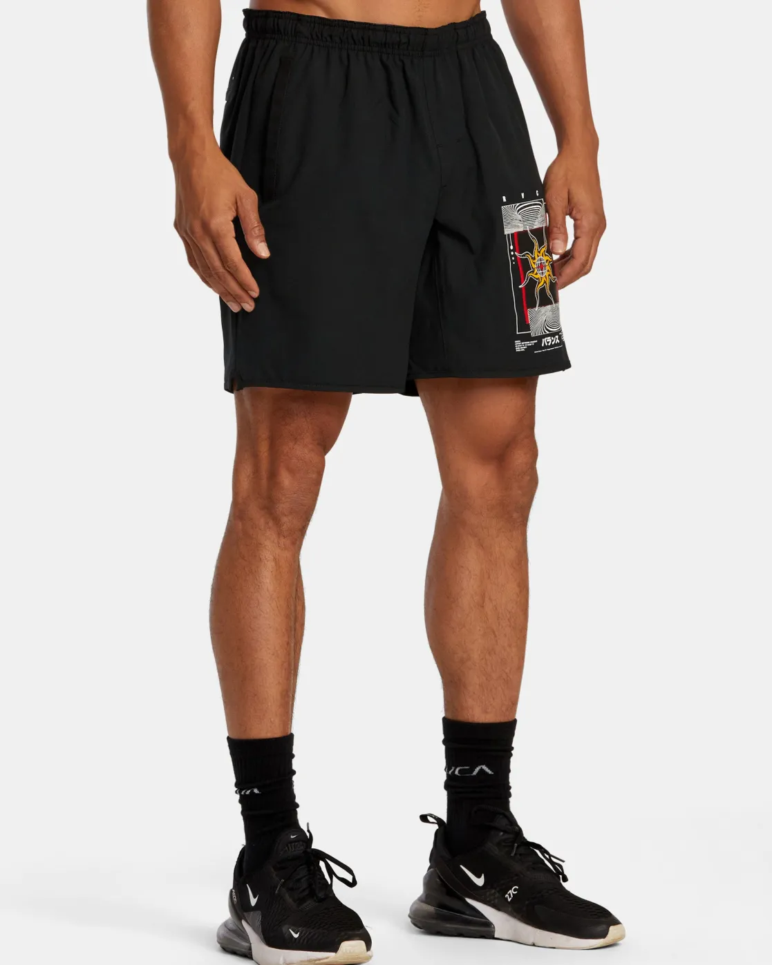 RVCA Kelsey Niziolek Yogger Stretch 17" Elastic Waist Shorts Sale