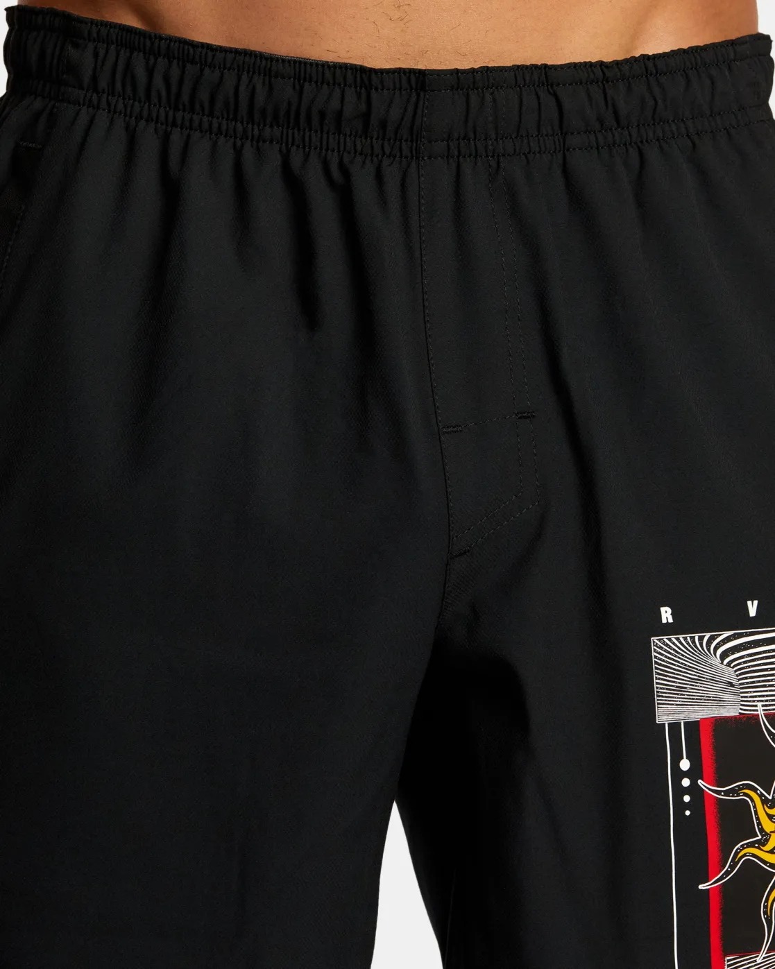 RVCA Kelsey Niziolek Yogger Stretch 17" Elastic Waist Shorts Sale