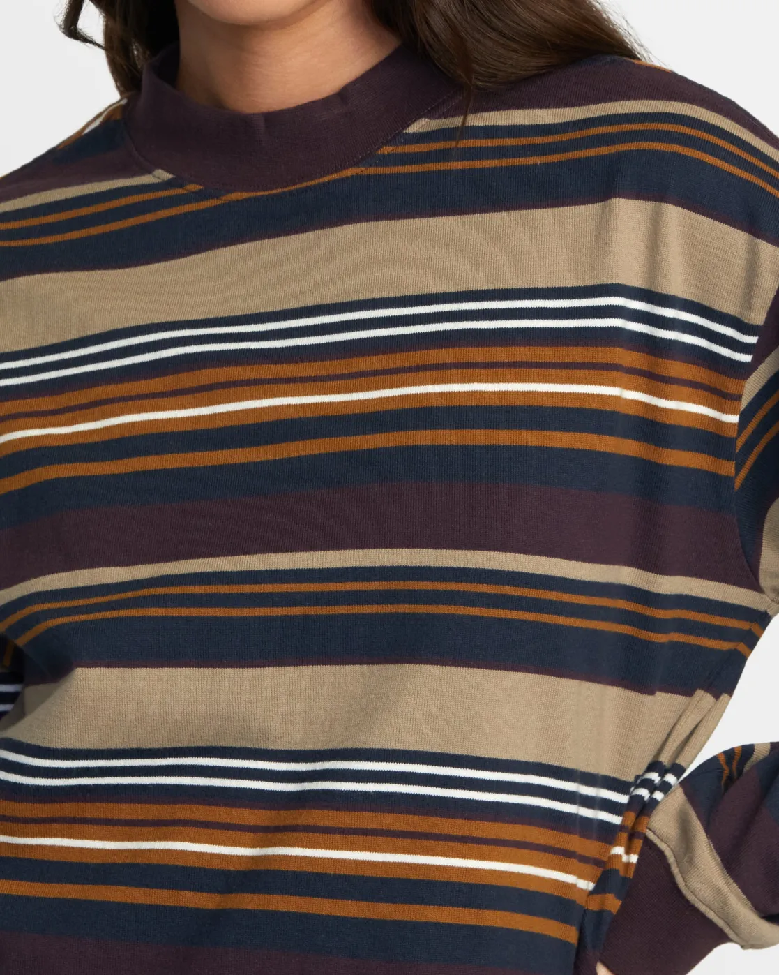 RVCA KINNEY LONG SLEEVE LONG SLEEVE TEE Plum Perfect Sale