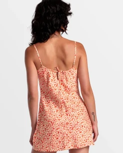 RVCA MACARTHUR MIDI DRESS Orange.Com