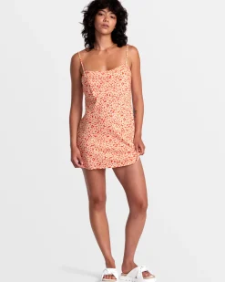 RVCA MACARTHUR MIDI DRESS Orange.Com