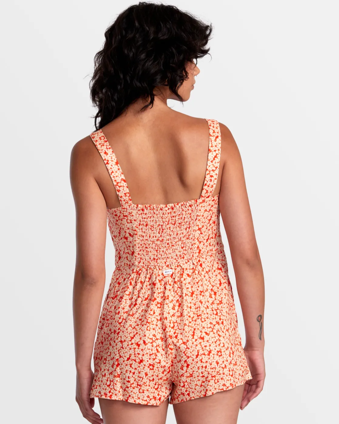 RVCA MAYFAIR ROMPER ONESIE Orange.Com