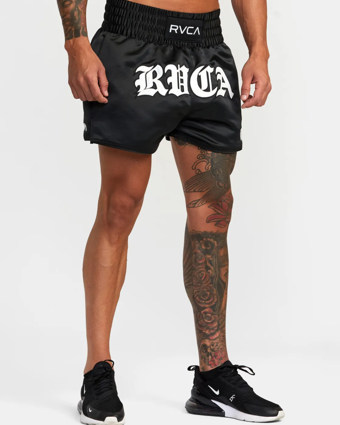 RVCA MUAY THAI MOD 15" BOXING SHORTS Black Sale