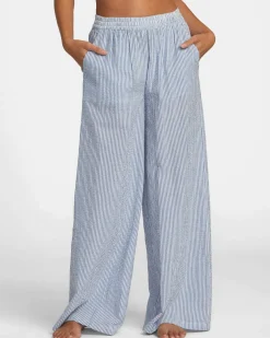 RVCA NEW YUME BEACH PANTS Coronet Blue Clearance