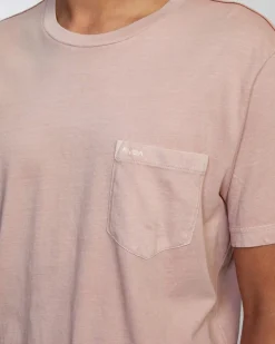 RVCA PTC II PIGMENT TEE Pale Mauve Discount