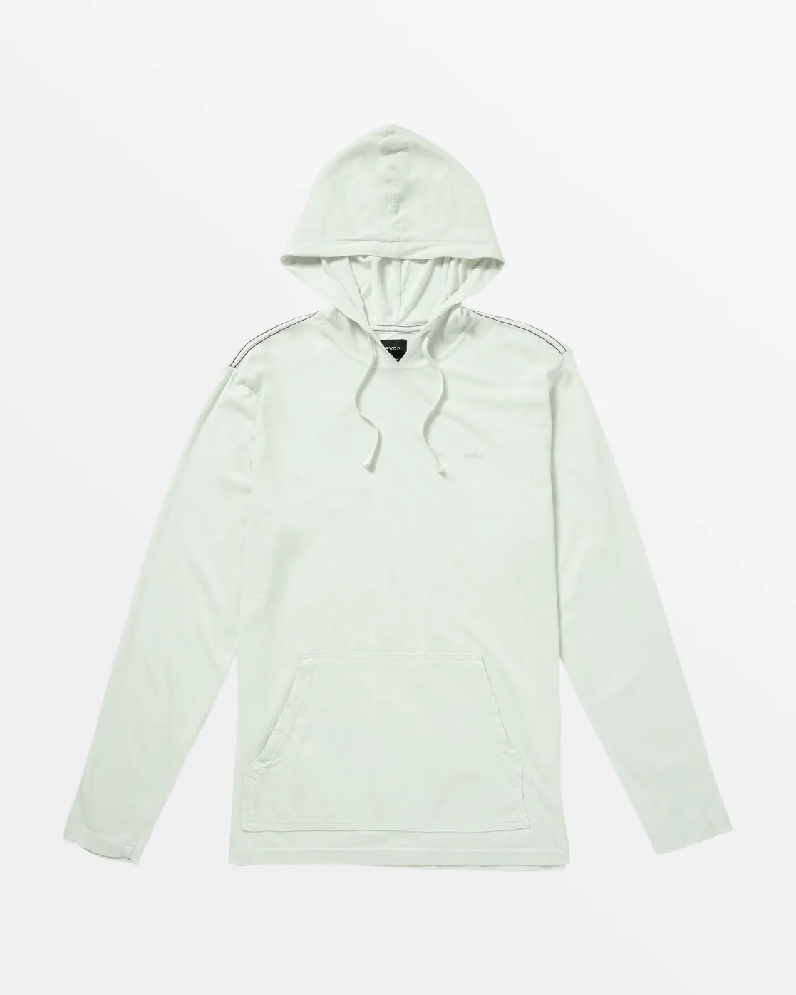 RVCA PTC PIGMENT HOODED LONG SLEEVE TEE Light Blue Discount