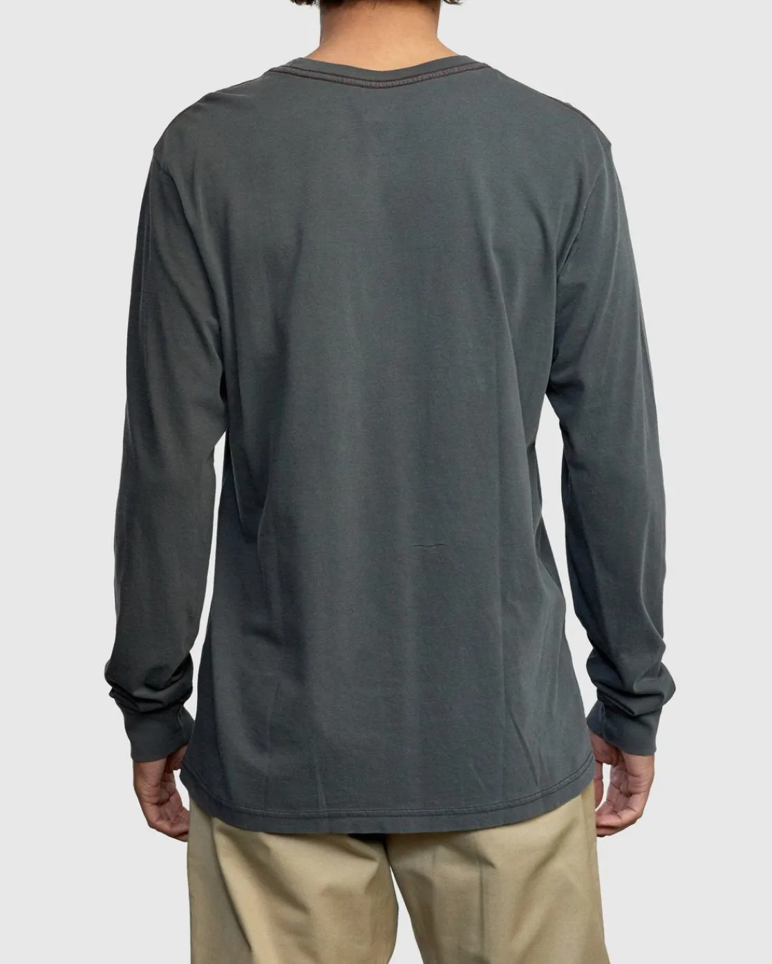 RVCA PTC PIGMENT LONG SLEEVE TEE Pirate Black Clearance