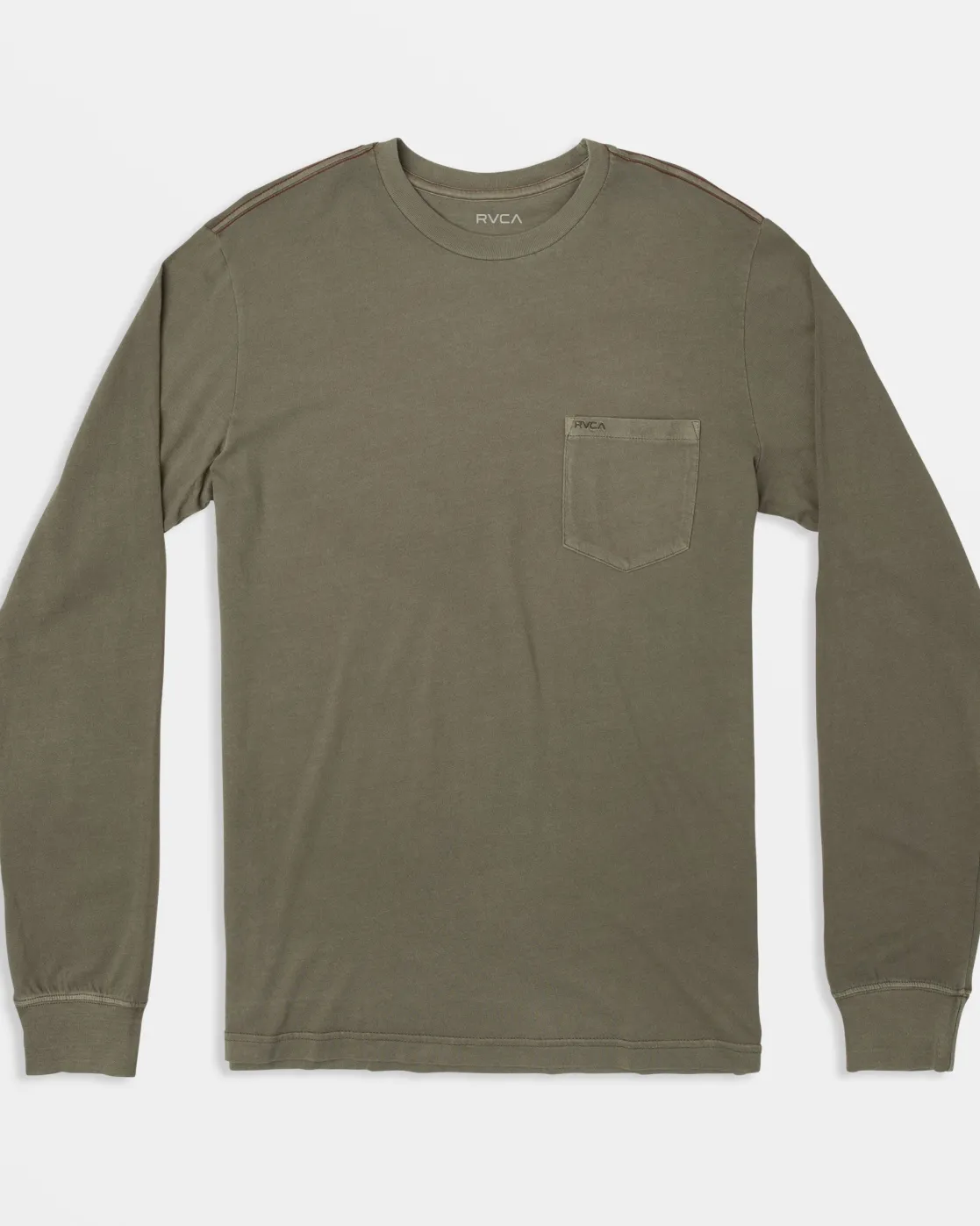 RVCA PTC PIGMENT LONG SLEEVE TEE Aloe Best