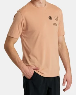 RVCA RELIC STACK TEE Earth Clay Sale